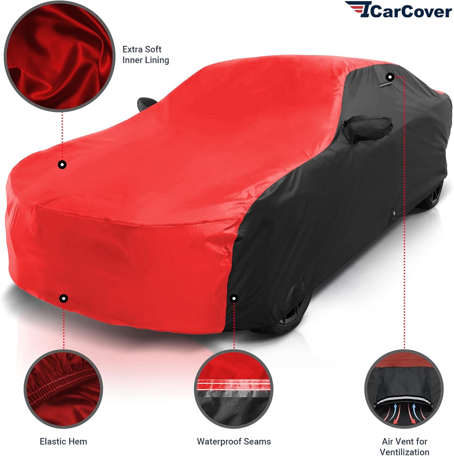iCarCover Funda de automóvil personalizada para Chevy Camaro 1982-1992, impermeable, para todo tipo de clima, lluvia, nieve, UV, protector solar