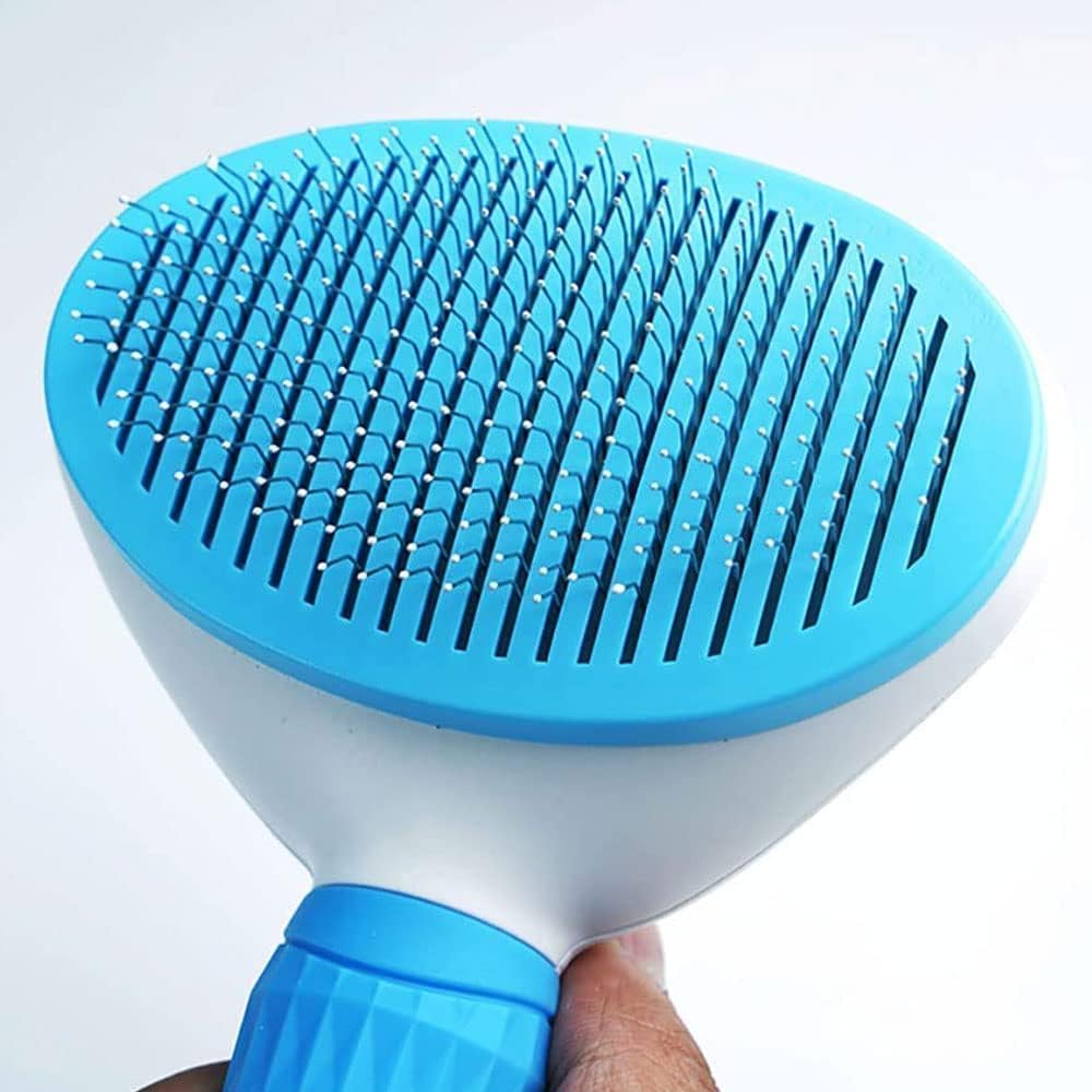 Cepillo para perros y gatos, peine de aseo personal, cepillo de limpieza para gatos y perros con mango suave, herramienta de aseo para mascotas con