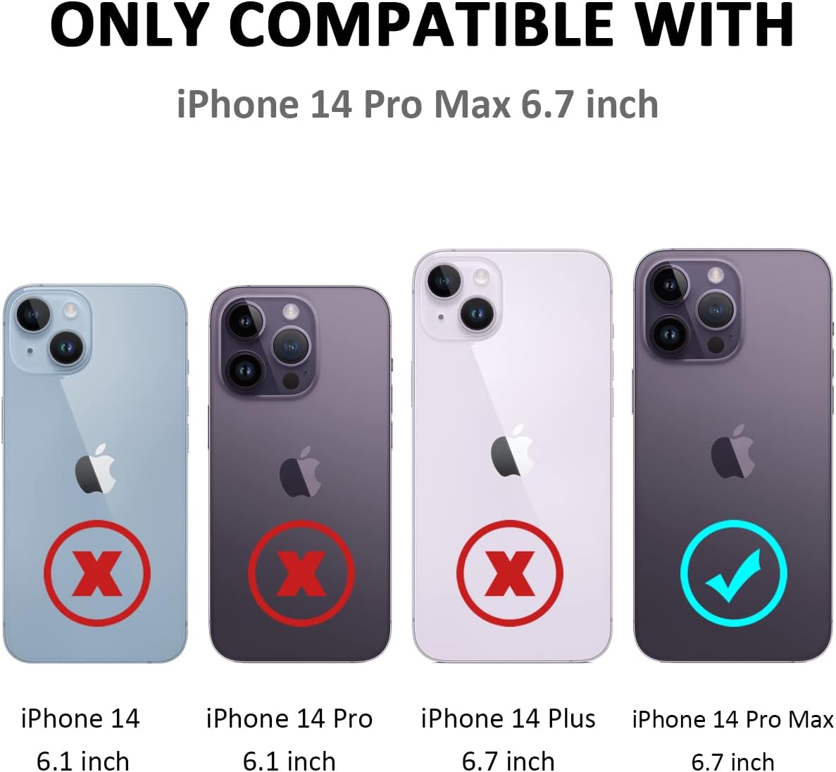 Nvollnoe Funda para iPhone 14 Pro Max con cubierta deslizante para cámara y tarjetero resistente funda protectora para iPhone 14 Pro Max con anillo