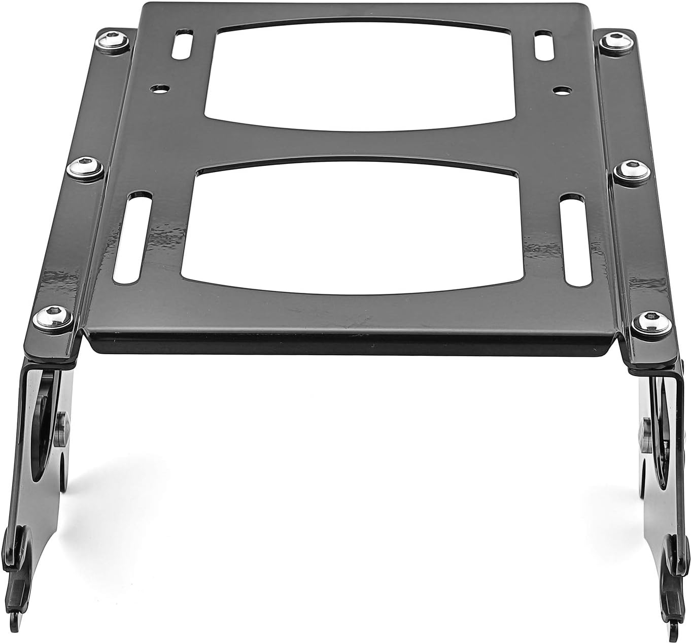 WeiSen Two-Up Tour Pack portaequipajes de montaje en maletero desmontable y kit de herramientas de acoplamiento compatible con Harley Touring Road