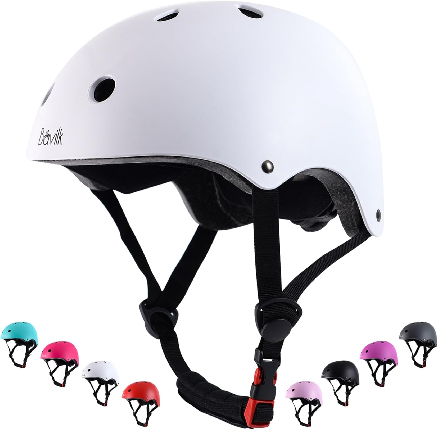 Casco de bicicleta para niños y niñas, casco multideportivo para monopatín, patinaje en línea, patinaje en línea, monopatín, 3 tamaños