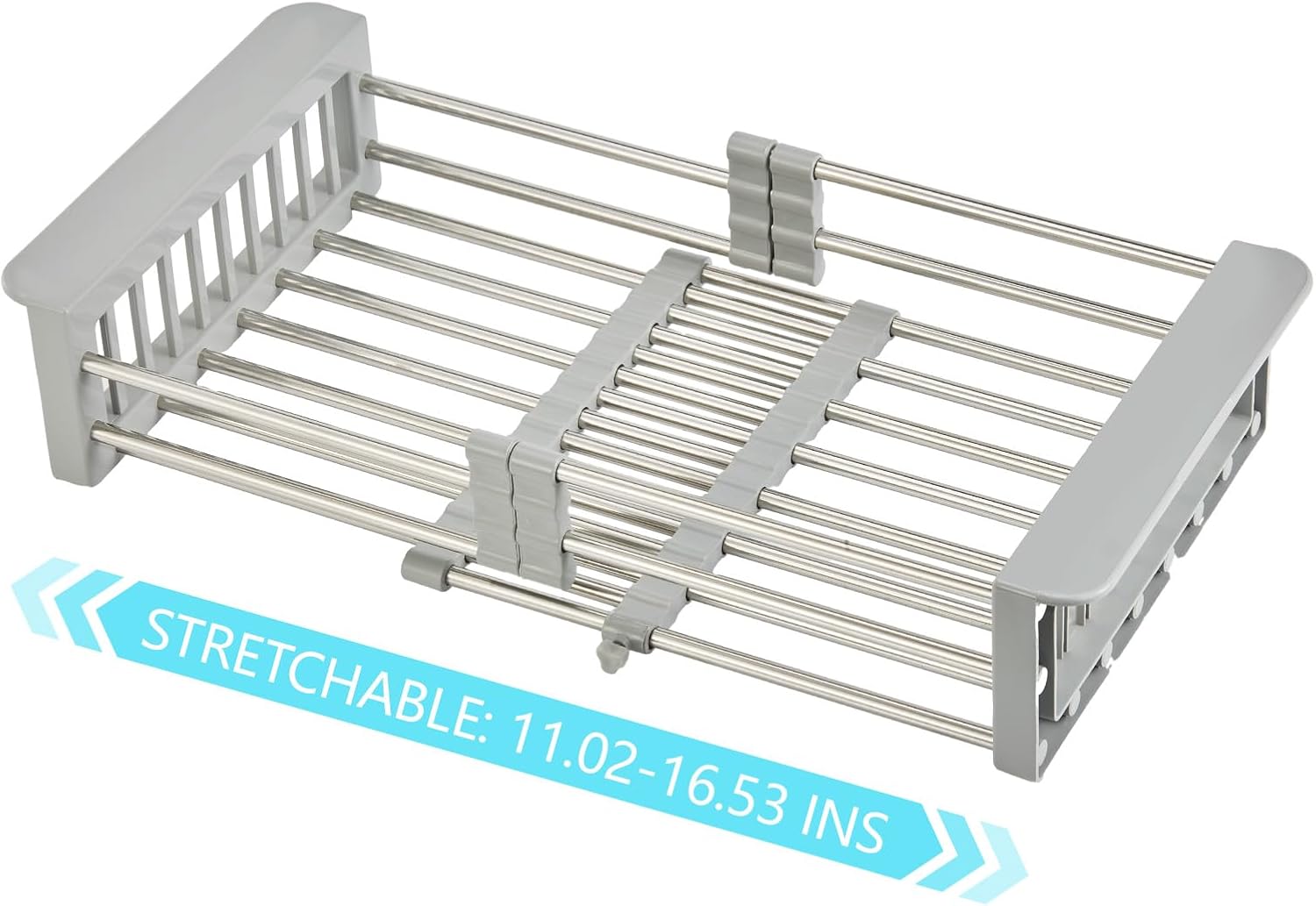 Colador extensible para cocina sobre el fregadero, cesta colador para fregadero de cocina, colador coladorutilizado para limpieza de verduras y