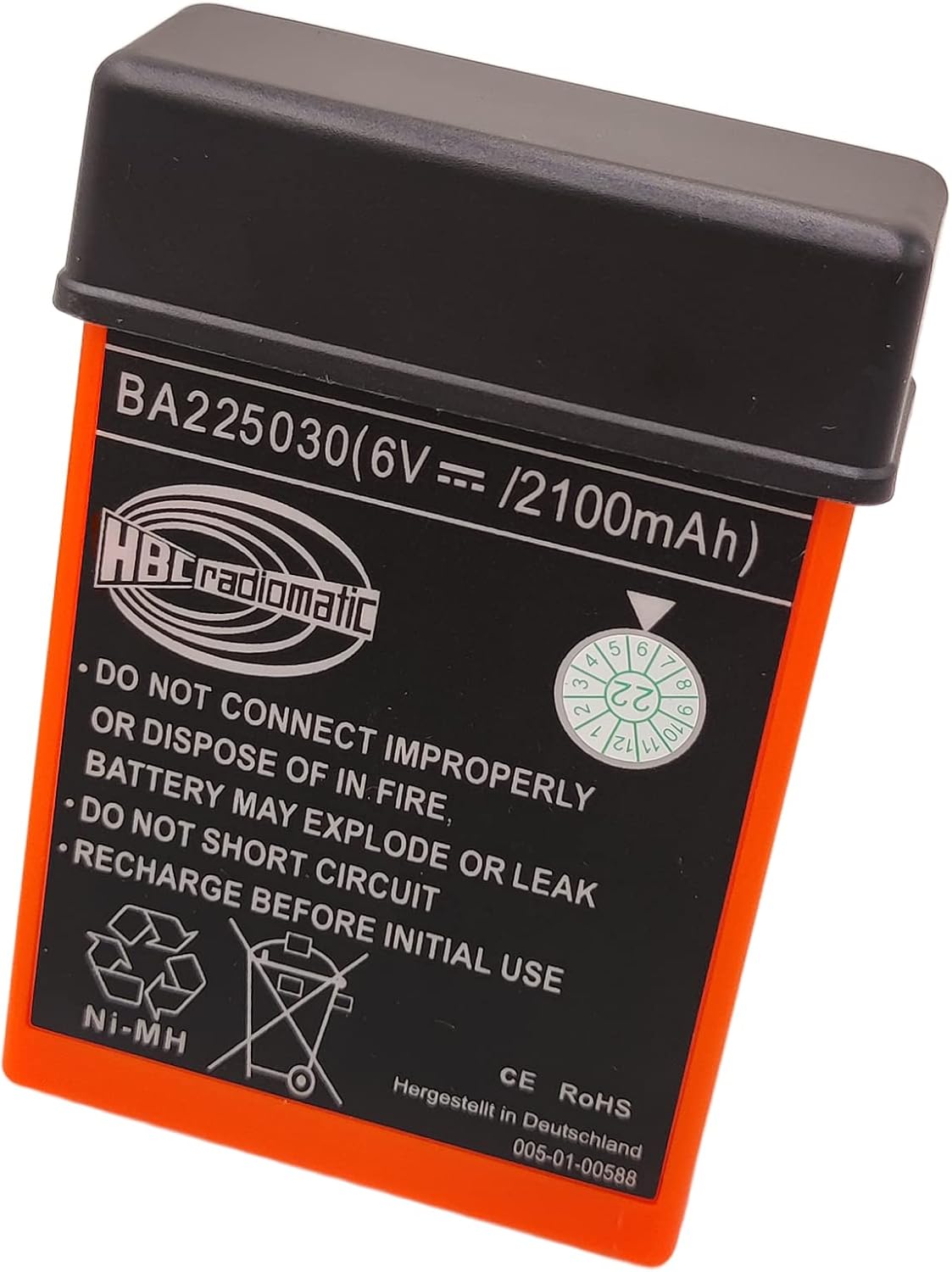 6V 2100mAh BA225030 Ni-Mh Batería recargable HBC Batería radiomática BA225030 para HBC grúa Control remoto bomba camión batería