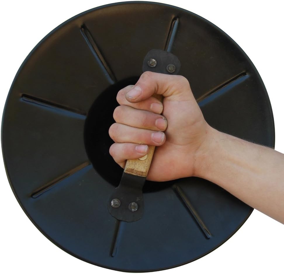 Armory Replicas – Colección de escudos Buckler Medieval Antiguos – Defensa de combate cercano, negro (Dull Black)