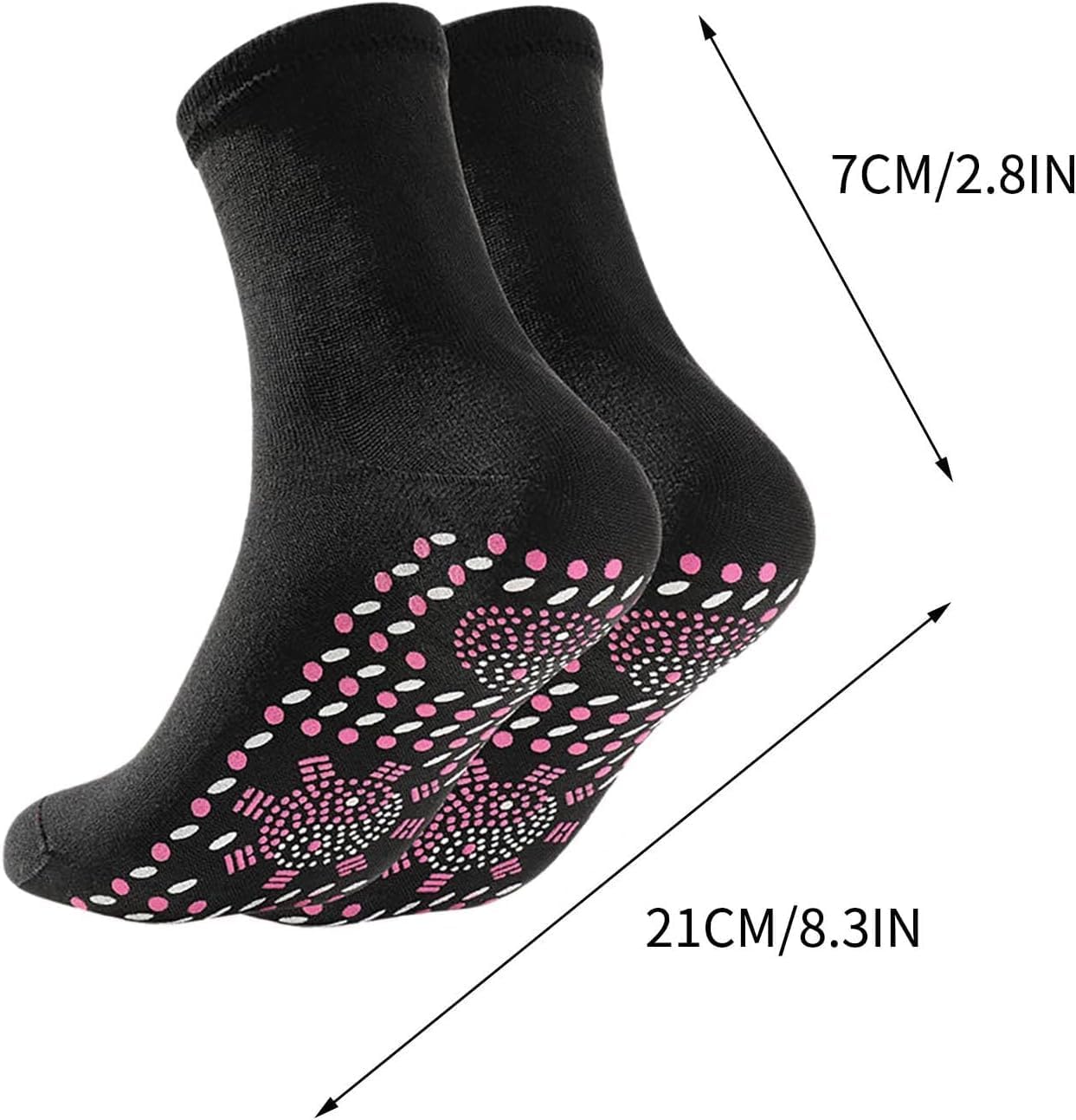 PaReks Calcetines térmicos de tamaño 38-45, calcetines de invierno autocalentables, cómodos calcetines de esquí elásticos, resistentes a pinchazos,