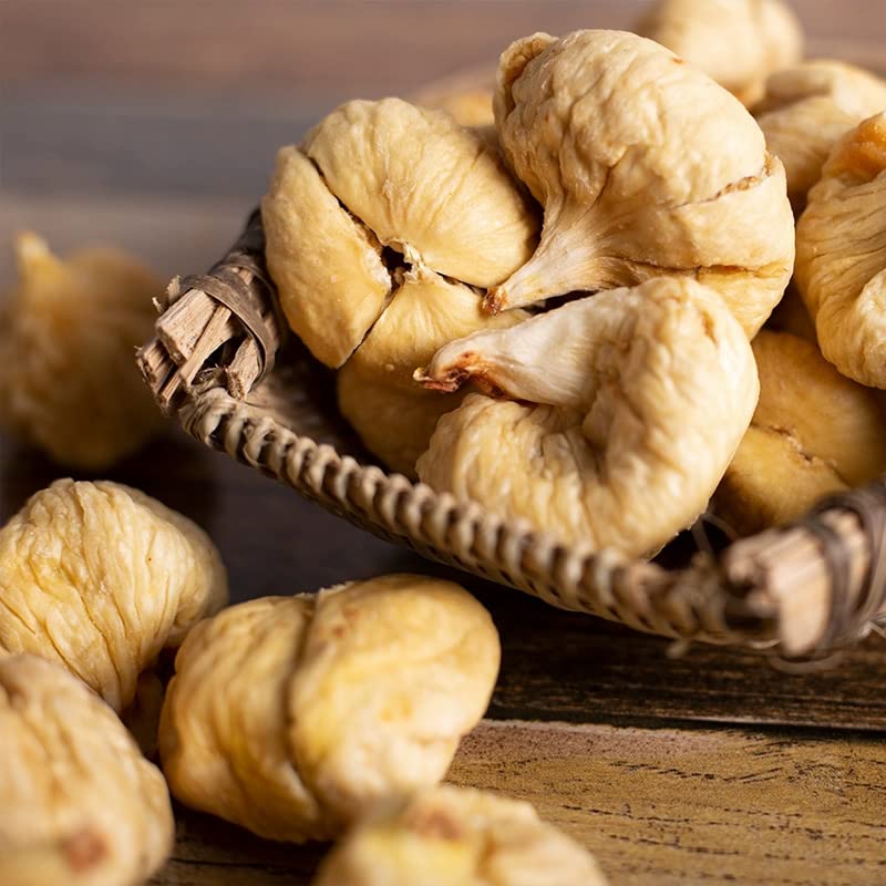 Higos turcos orgánicos de Smyrna, sin azúcar añadido, sin sulfuro, higos secos grandes naturalmente secados al aire, salsa glutinosa suave,