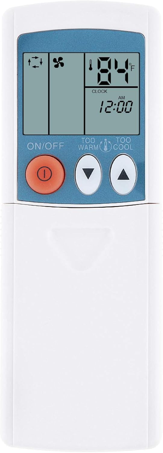 Reemplazo Mitsubishi Electric Mr Slim Aire Acondicionado Control Remoto T2W679426 MS09EW MS12EN MS15EN MS-09-DW-U1 Pantalla en Fahrenheit y Celsius
