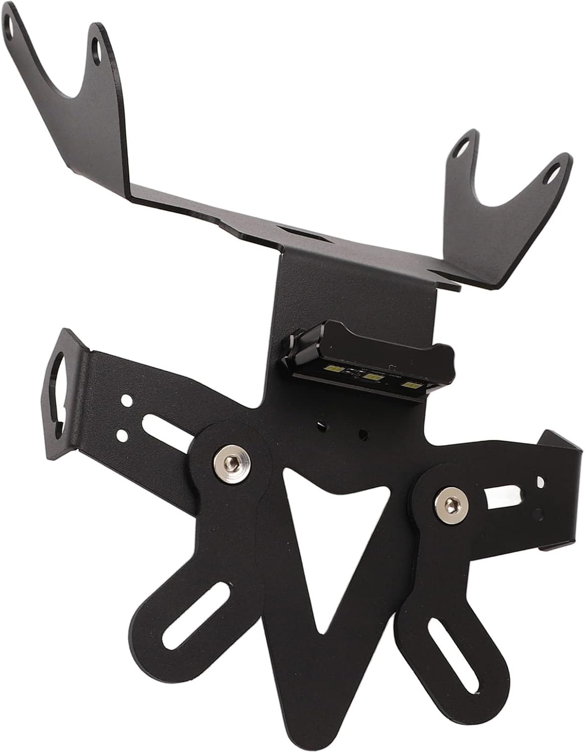 Yctze Soporte de placa trasera de motocicleta con ensamblajes de luz trasera powersports Soporte de placa de matrícula de motocicleta Ho