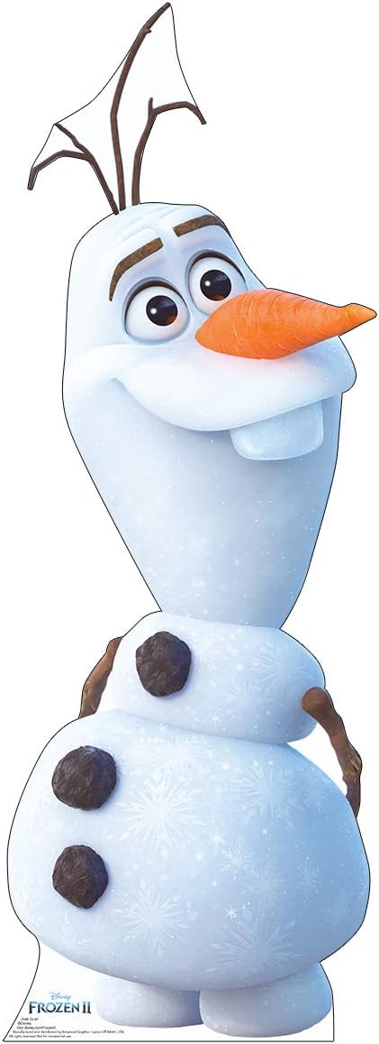 Cardboard People Olaf – Soporte de cartón de tamaño real, diseño de Frozen II de Disney (película de 2019)