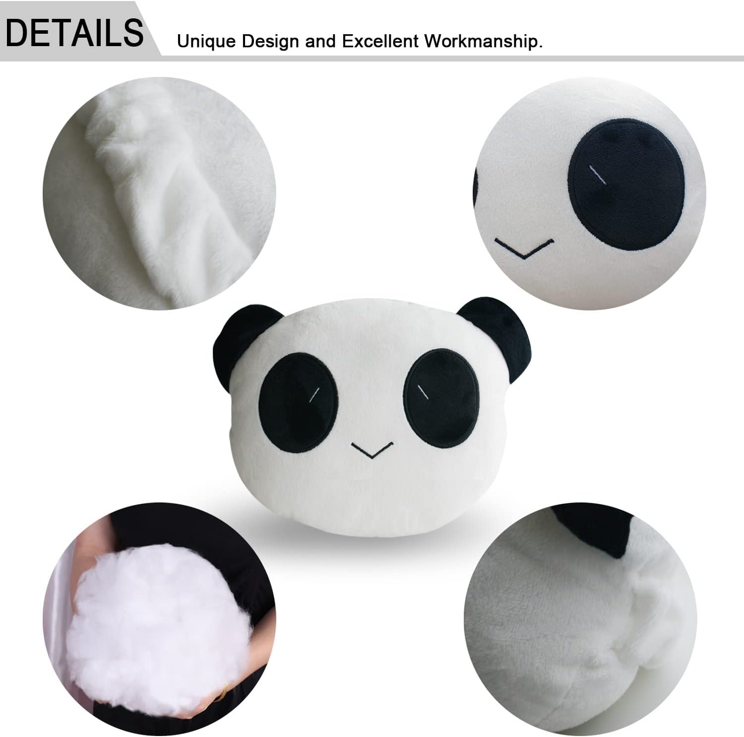 Sexysamba Almohada para reposacabezas de automóvil, almohada de cuello de dibujos animados para automóvil, cómoda almohada suave para asiento de