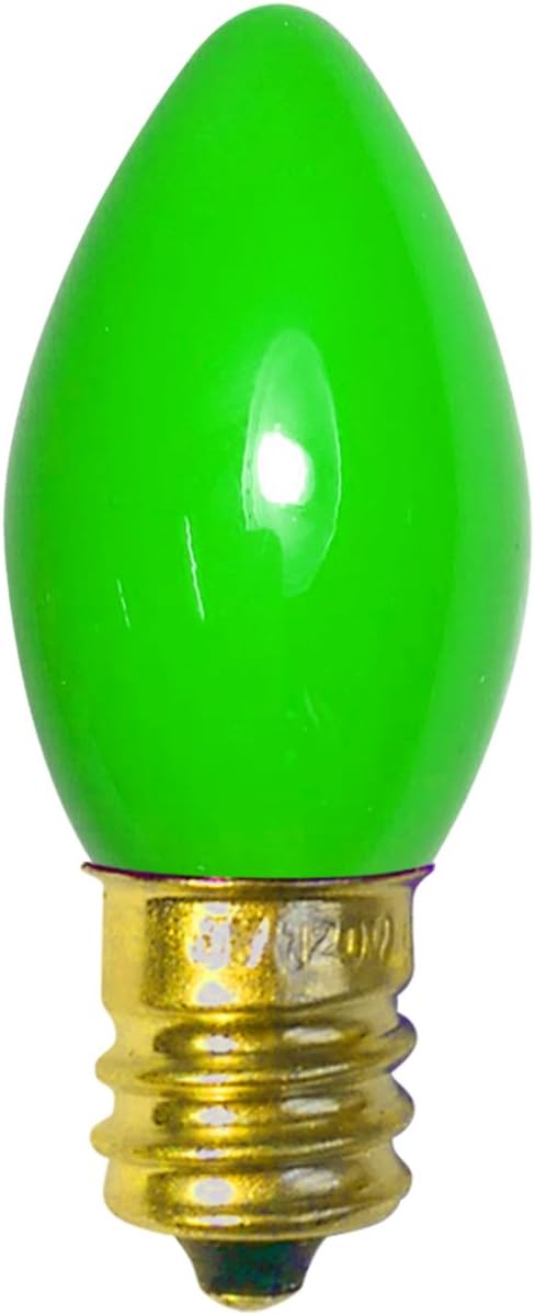 Brite Star 44-334-00 (paquete de 4 bombillas verdes C7 de repuesto