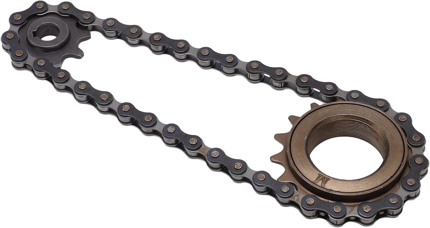 VBESTLIFE Kit de cadena de rueda libre para bicicleta, rueda libre de 16 dientes, 9 dientes dentados de 38 secciones para bicicleta de montaña, kit