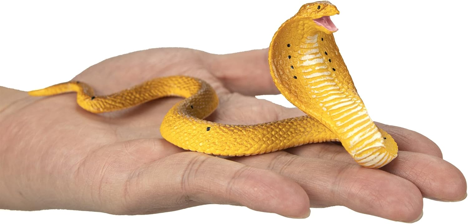 Figuras de cobra de juguete de serpiente falsa, regalo de broma para Halloween, accesorio de broma del día de los inocentes, decoración de jardín
