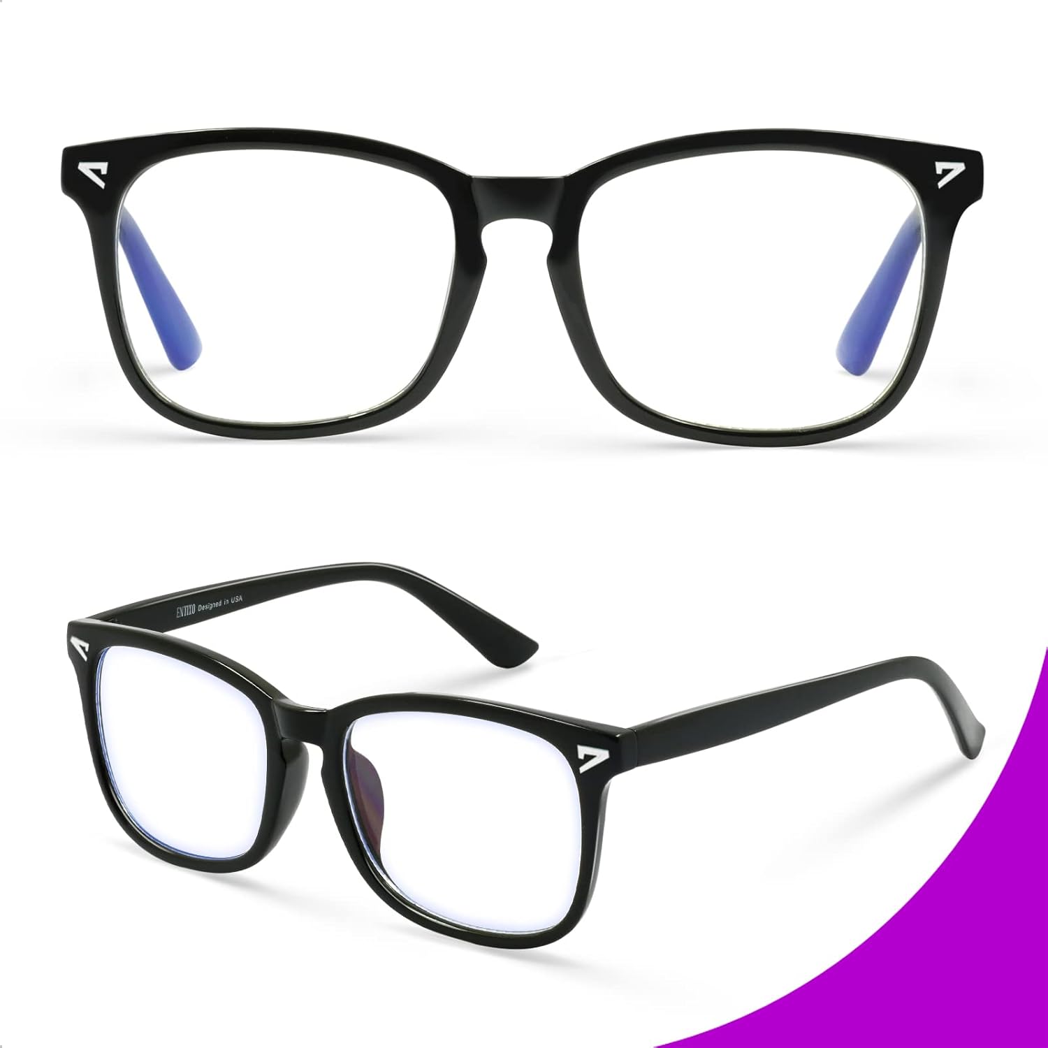 VISOONE Montana, gafas de bloqueo de luz azul cuadradas con antideslumbramiento para videojuegos, mujeres y hombres