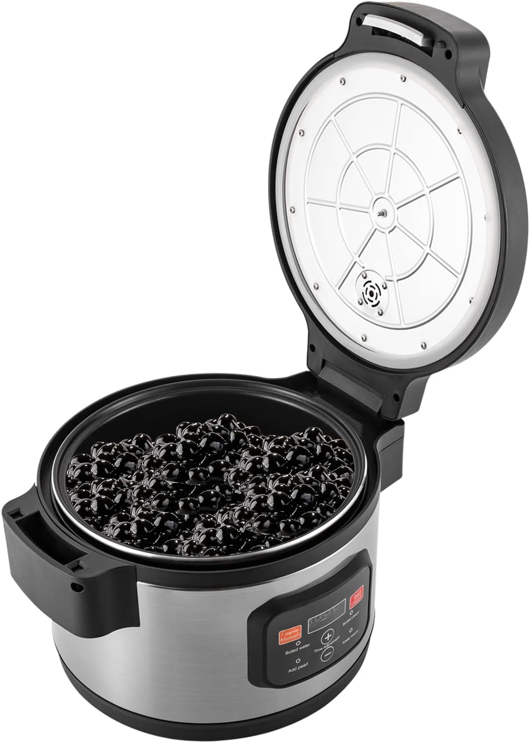 Boba Cooker comercial de 3.17 galones Boba Pot automático Pearl Pot Tapioca Olla para té Boba y té de burbujas y té de leche Pantalla táctil 110V