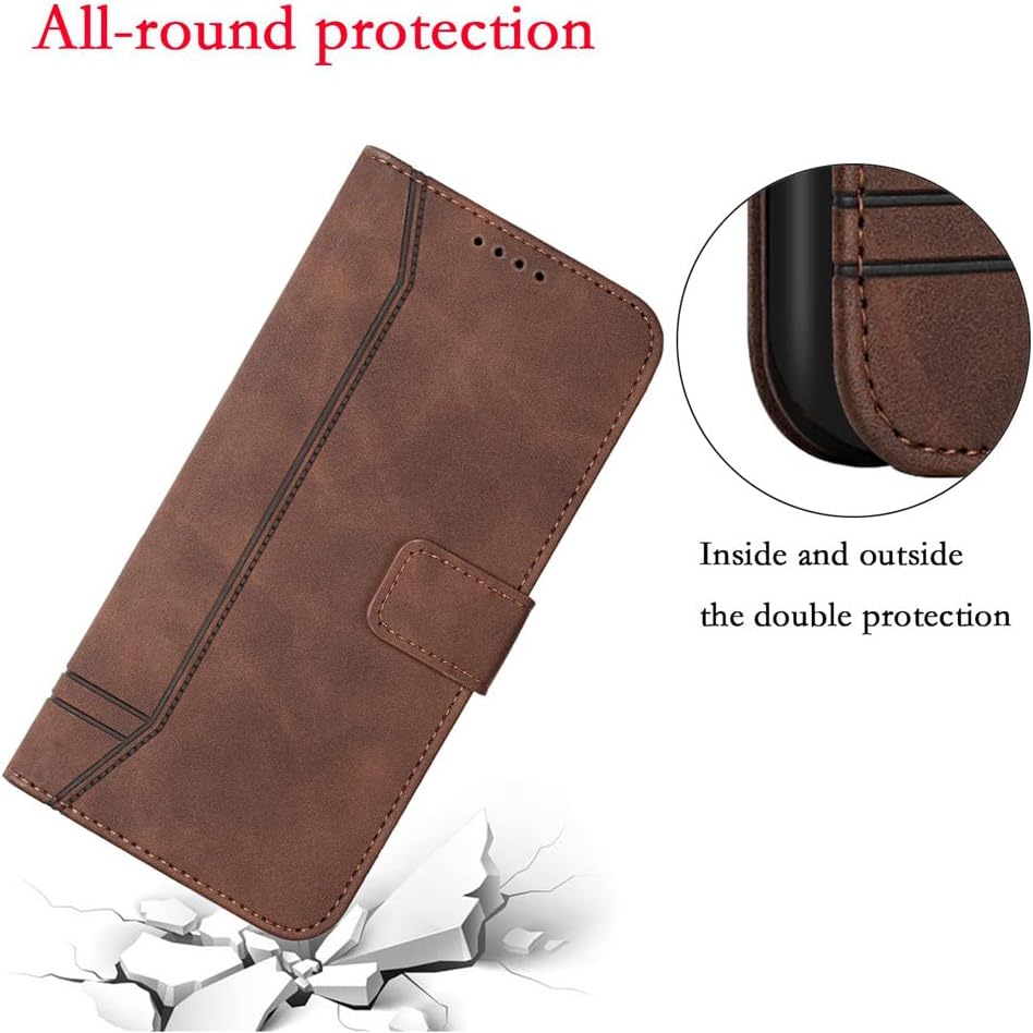 Funda tipo cartera para Xiaomi Redmi Note 11, Redmi Note 11 Funda con tarjetero Funda de cuero con función atril Protección completa magnética