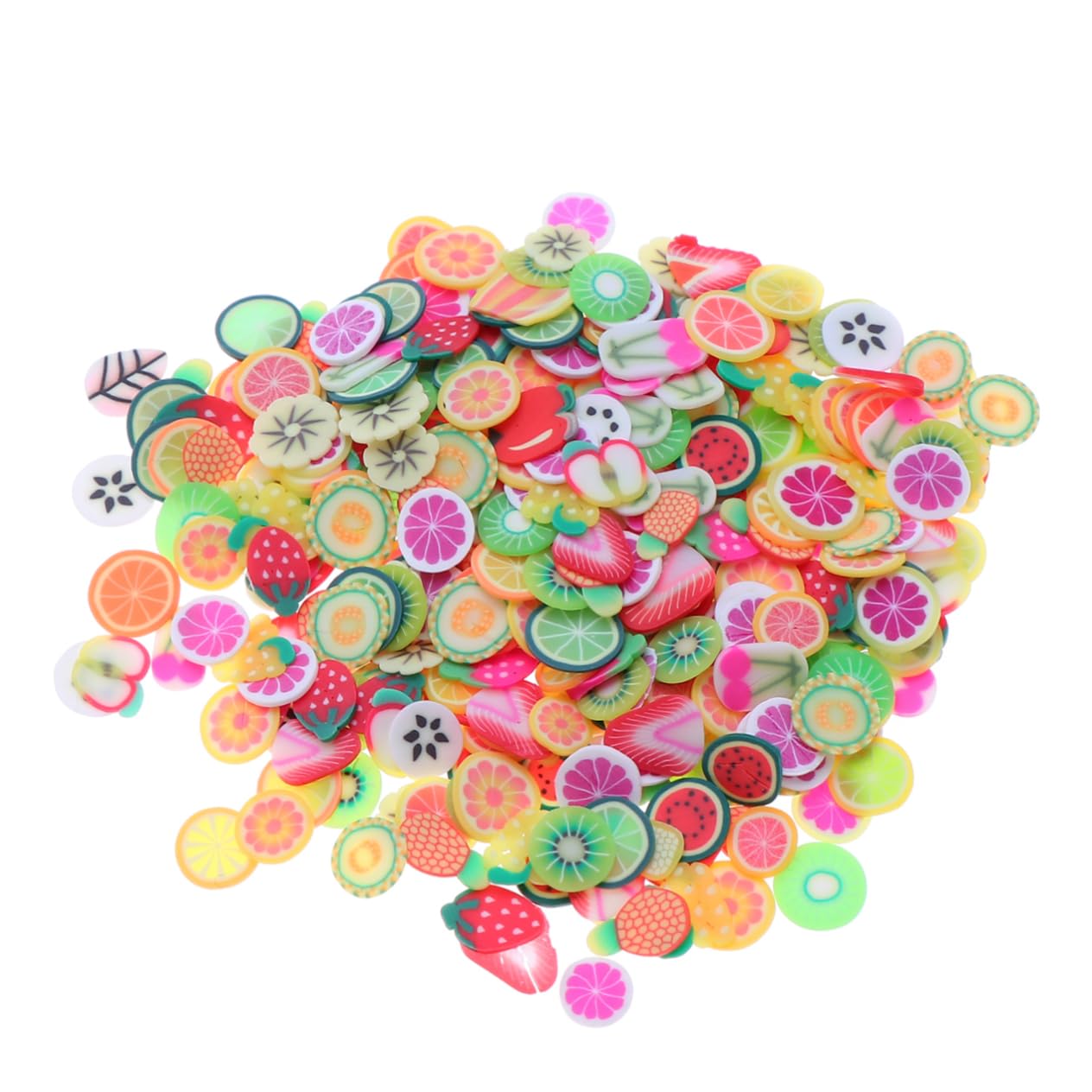 EXCEART 9 paquetes de materiales para uñas, decoración de arte de uñas, decoración de frutas, rebanadas de frutas para rodajas de uñas, relleno de