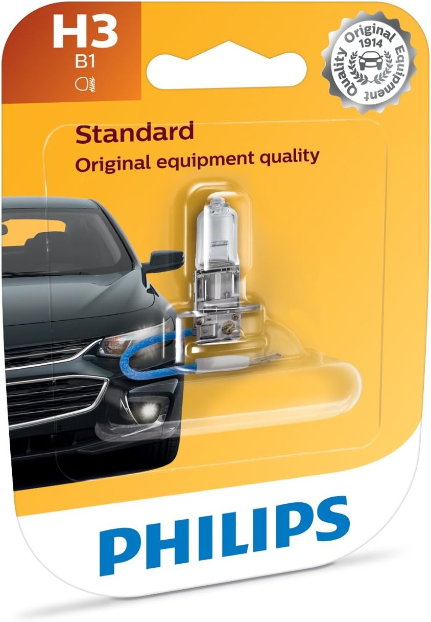 Bombilla de recambio Philips H1VisionPlus,(paquete de 1), H3  12336