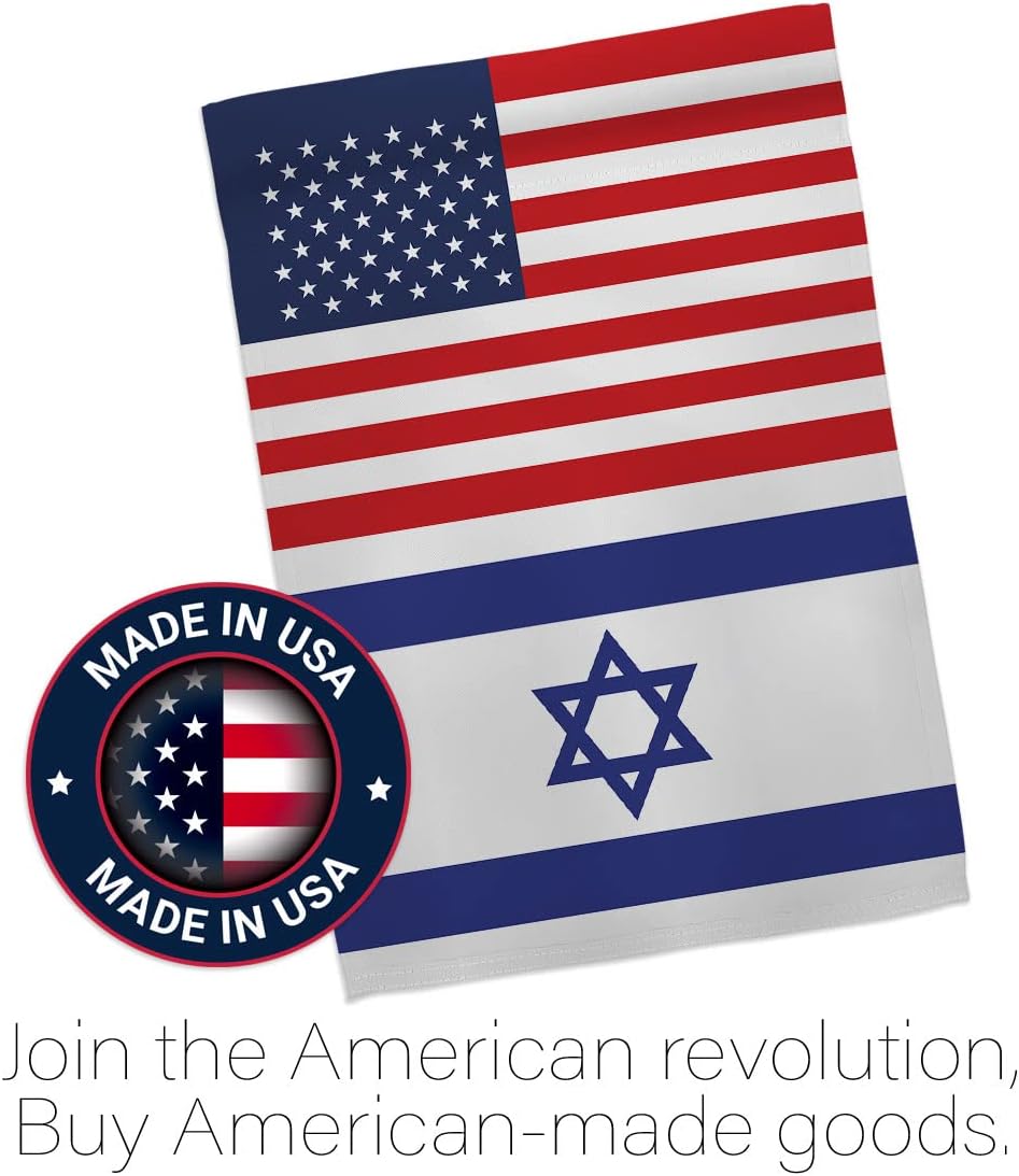 Bandera de Israel de Estados Unidos Bandera de Amistad Israelí Decoración del Hogar Banner Interior Patio Letreros Habitación Exterior Casa Colgante