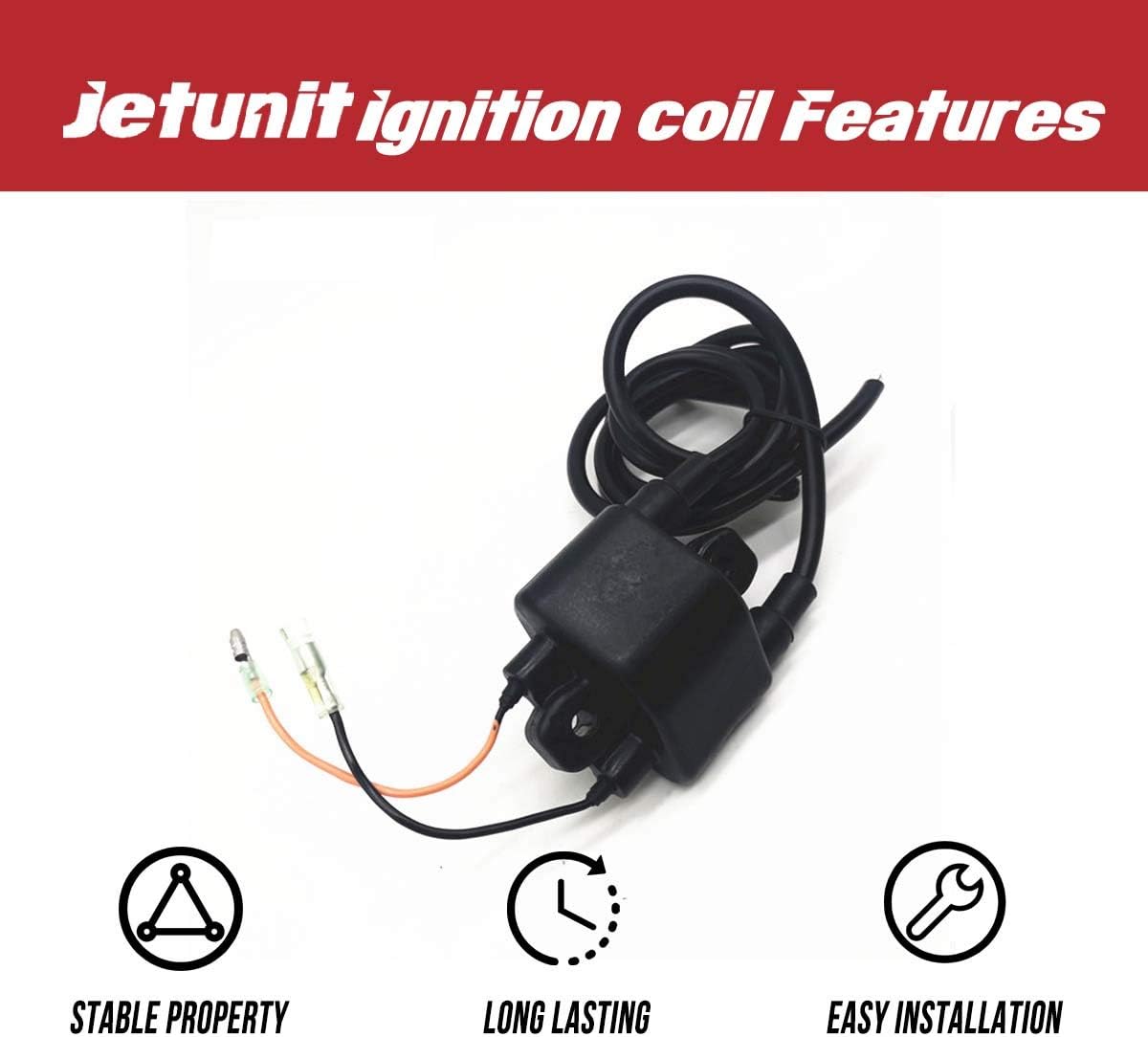 jetunit Bobina de encendido para Kawasaki Jet-Ski 800SXR 750SXISSSTXZXI STSTSSuper Sport XISXI PROXi Sport