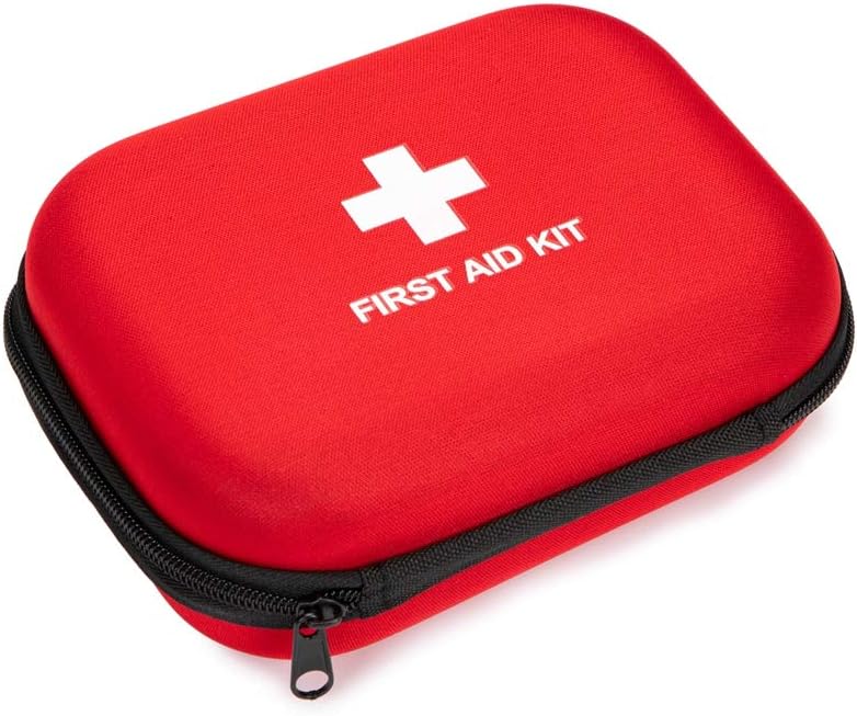 Estuche rígido de primeros auxilios vacío para primeros auxilios, funda rígida de EVA para primeros auxilios, bolsa médica roja dura para la salud
