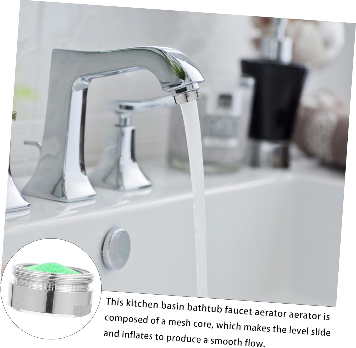 Housoutil Filtro de agua 5 unids grifo aireador accesorios de fregadero de plástico aireador de fregadero