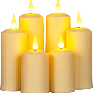 Paquete de 6 velas sin llama que funcionan con pilas con temporizador y control remoto, velas parpadeantes falsas, velas LED eléctricas para Paquete de 6 velas sin llama que funcionan con pilas con temporizador y control remoto, velas parpadeantes falsas, velas LED eléctricas para
