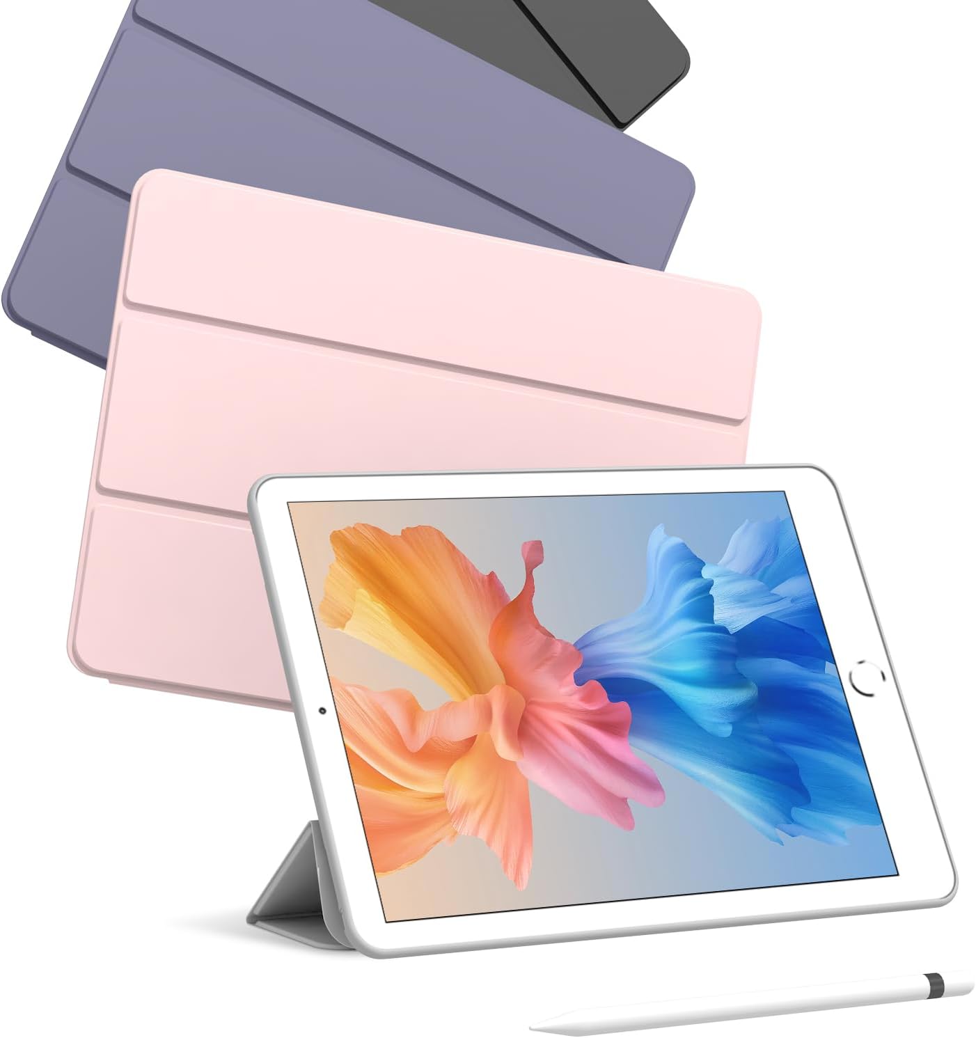 Divufus Funda para iPad Mini 4 (lanzado en 2015), ligero y delgado Auto SleepWake Trifold Stand Smart Cover, Funda de TPU suave para iPad Mini 4