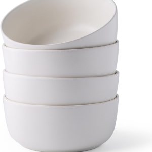 AmorArc Juego de 4 cuencos de cereal de cerámica, 26 onzas, para aperitivos de sopa de cereales, cuencos de cocina modernos para comida, aptos para AmorArc Juego de 4 cuencos de cereal de cerámica, 26 onzas, para aperitivos de sopa de cereales, cuencos de cocina modernos para comida, aptos para