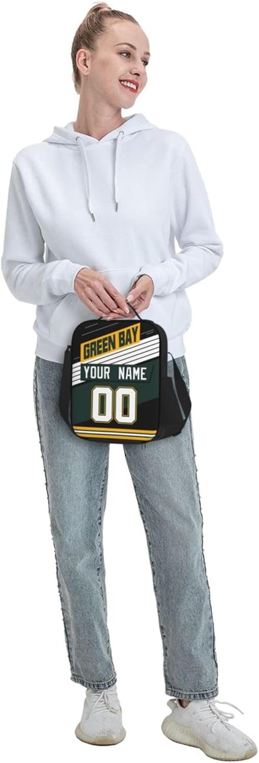 KREDE Green Bay – Bolsa de almuerzo personalizada para hombres y mujeres, regalos
