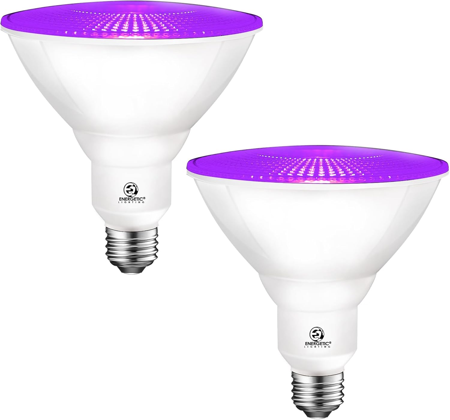 Energetic Purpule Par38 – Bombilla LED para exteriores, 16 W (equivalente a 90 vatios), regulable, base E26, para Navidad, Halloween, decoración de