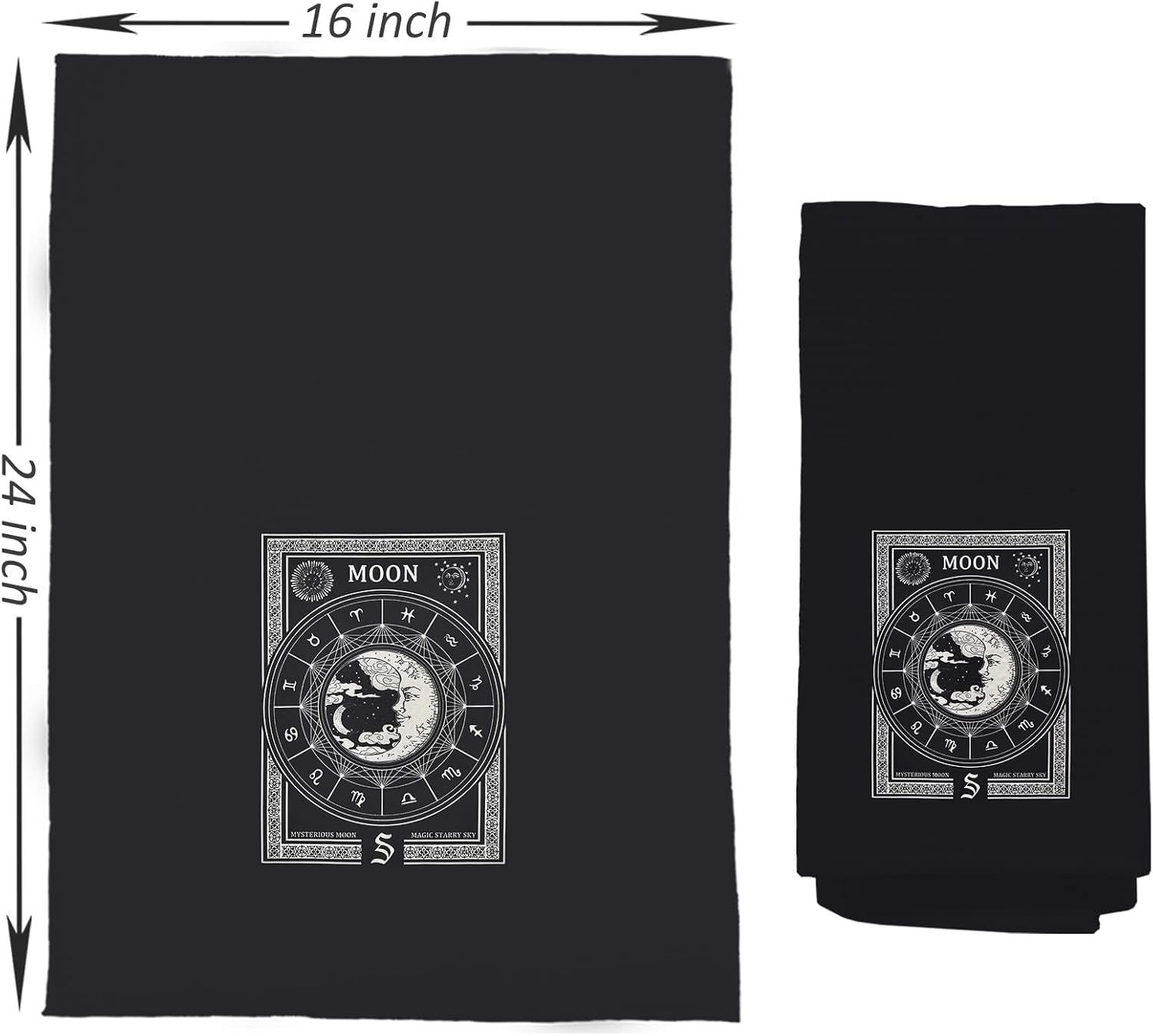 NEGIGA Toallas de cocina, decoración de cocina gótica, juegos de toallas de cocina y paños de cocina, toallas de mano de tarot, juegos de toallas de