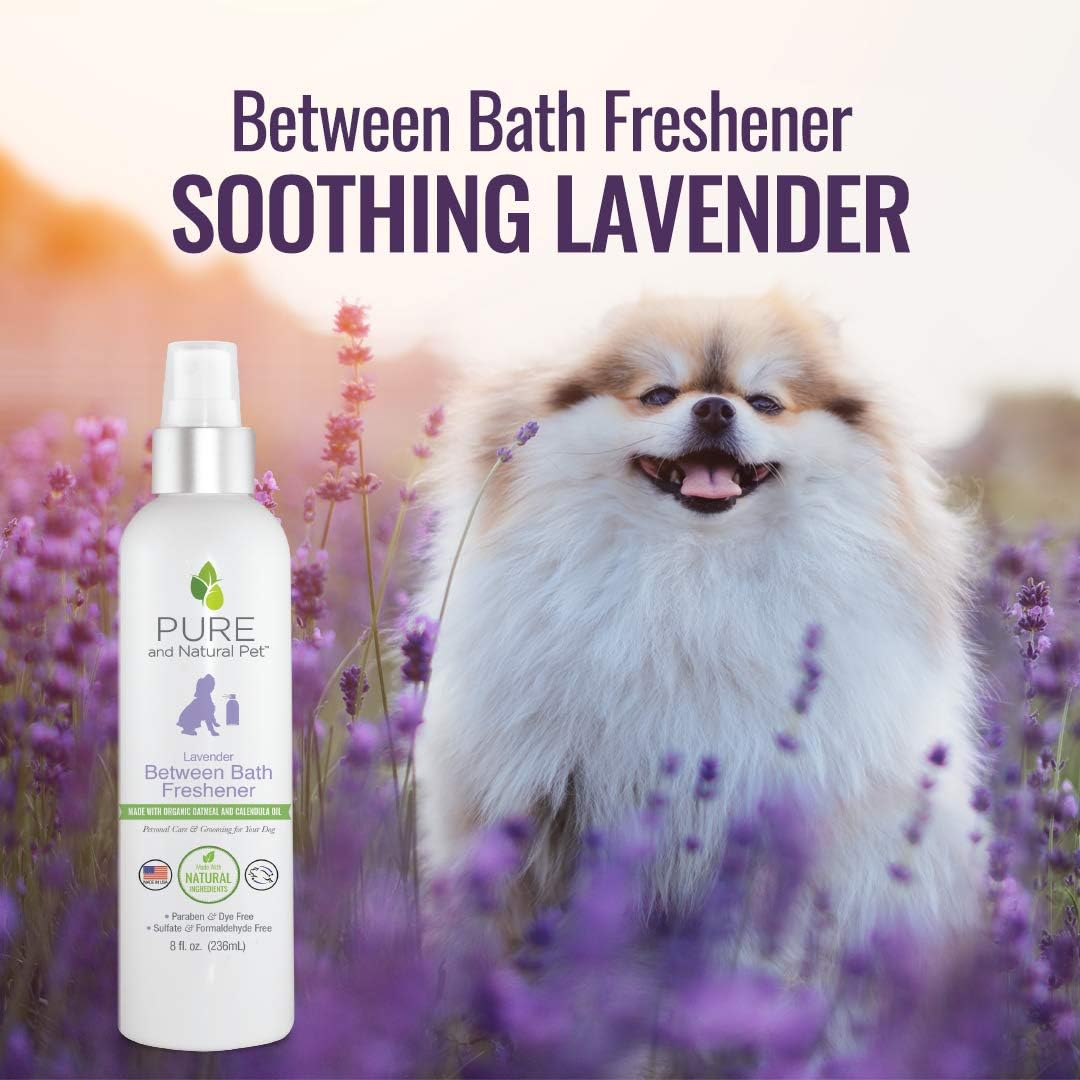 Pure and Natural Pet Between Ambientador de baño (lavanda) 8 oz.