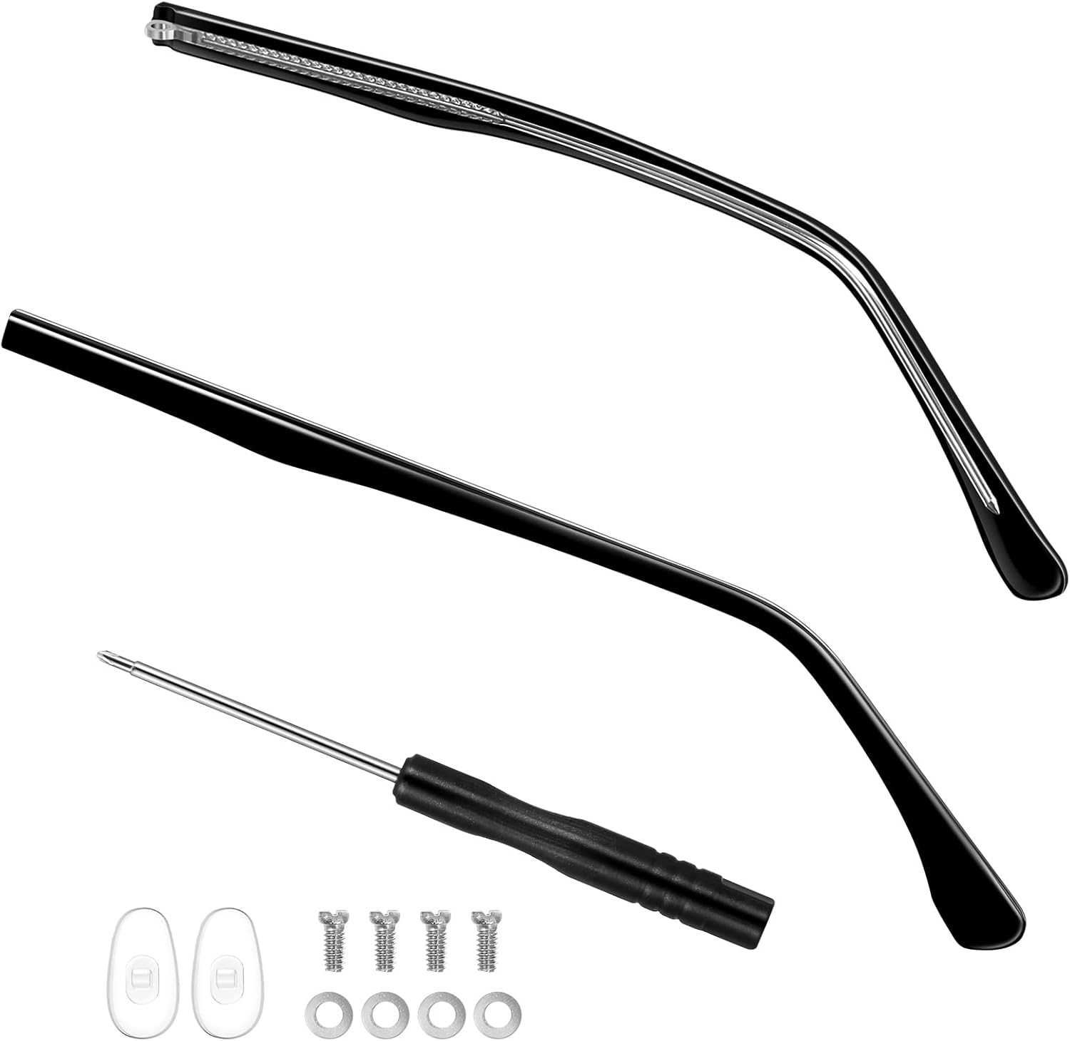 MAGICLULU 1 par de lentes de repuesto para lentes de brazo de reparación de piernas gafas templo gafas de sol brazo gafas marco templo accesorio