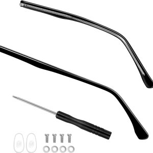 MAGICLULU 1 par de lentes de repuesto para lentes de brazo de reparación de piernas gafas templo gafas de sol brazo gafas marco templo accesorio MAGICLULU 1 par de lentes de repuesto para lentes de brazo de reparación de piernas gafas templo gafas de sol brazo gafas marco templo accesorio