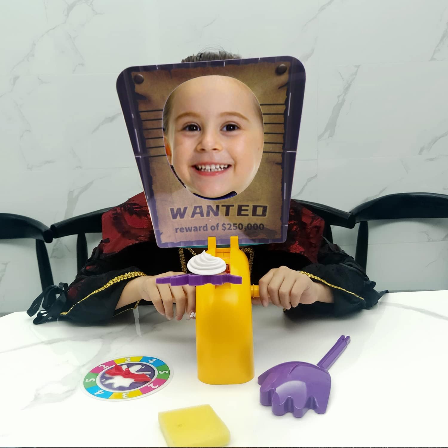 YWYITA Juguetes de pastel en la cara, juego de crema batida, divertido juego de mesa familiar para niños, perfecto para fiesta de cumpleaños crema