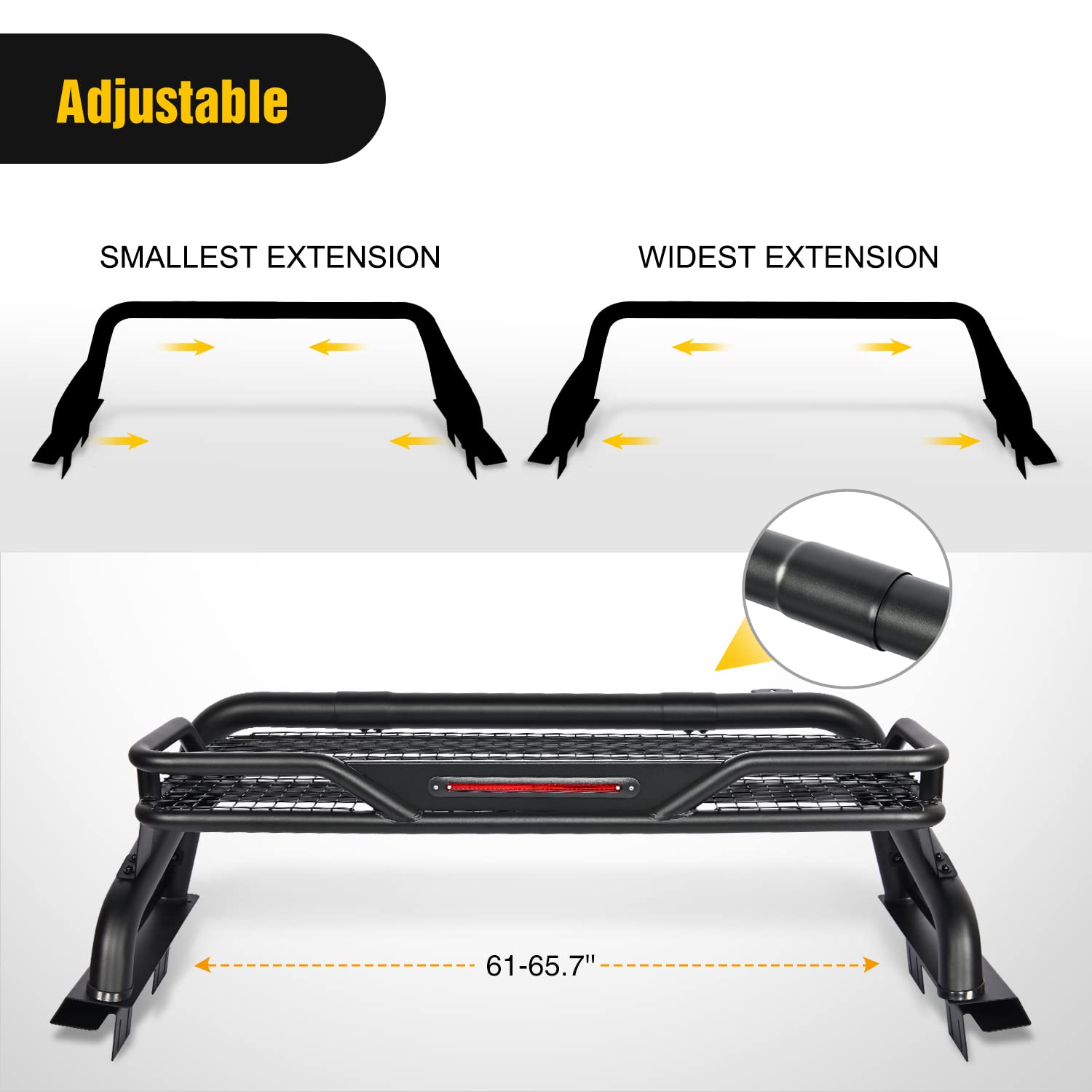 Nilight Cesta de carga para caja de camioneta Dodge Ram1500 2002-2023 Chevrolet SilveradoGMC Sierra1500 2014-2023 2015-2023F150 2014-2023Tundra se