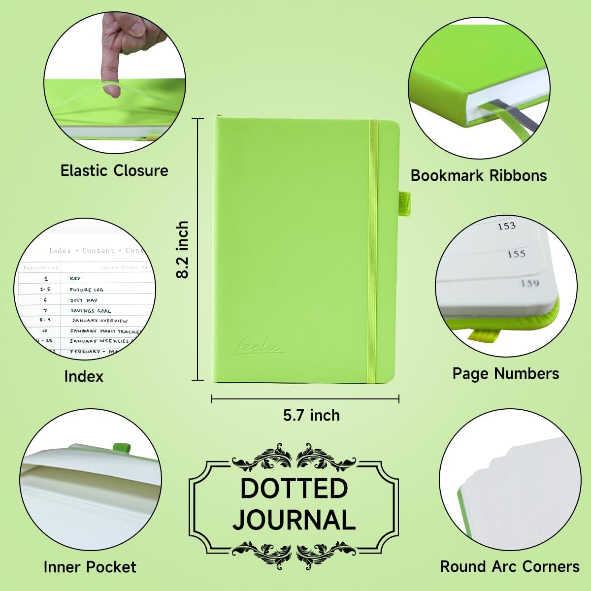 Serie de cuaderno de puntos Feela