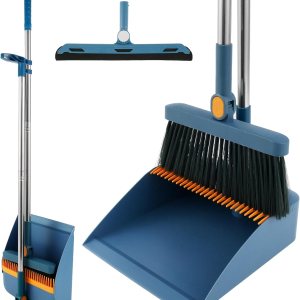 Juego de 3 piezas de barrido de piso, escoba y recogedor para el hogar, escoba interior giratoria de 180, combo de recogedor y escoba plegable, con Juego de 3 piezas de barrido de piso, escoba y recogedor para el hogar, escoba interior giratoria de 180, combo de recogedor y escoba plegable, con