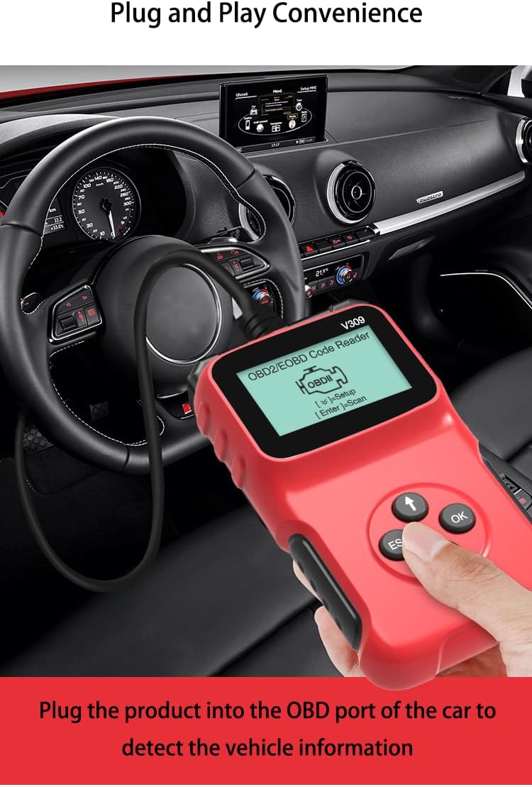 Lector de códigos de problemas automotrices, herramienta de diagnóstico automotriz, precisa, fácil de usar, portátil, amplia gama de aplicaciones,