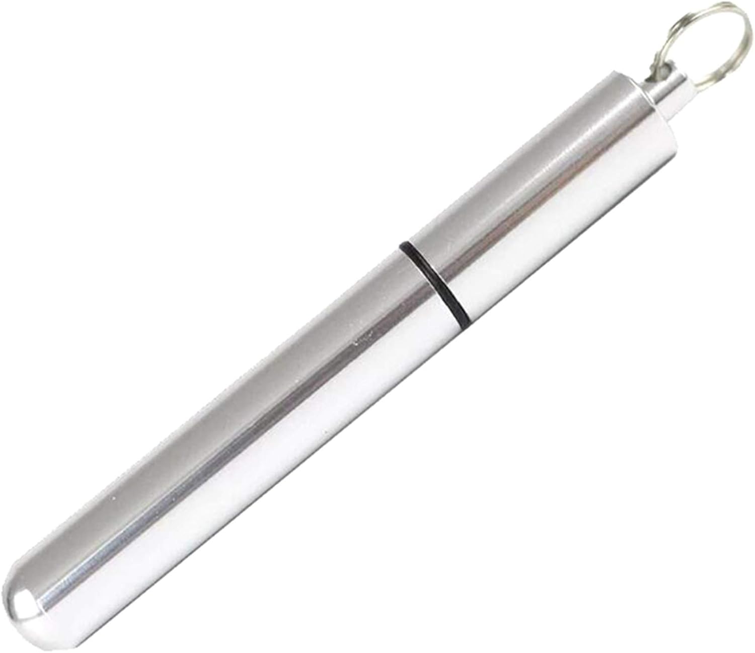 Recipiente para palillos de dientes al aire libre, contenedor de pastillero de acero inoxidable ecológico, portátil, reutilizable, botella de sello