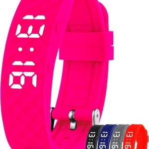 Reloj con recordatorio de alarma vibratoria, con hasta 10 alarmas personales o recordatorios de píldoras por día Reloj con recordatorio de alarma vibratoria, con hasta 10 alarmas personales o recordatorios de píldoras por día