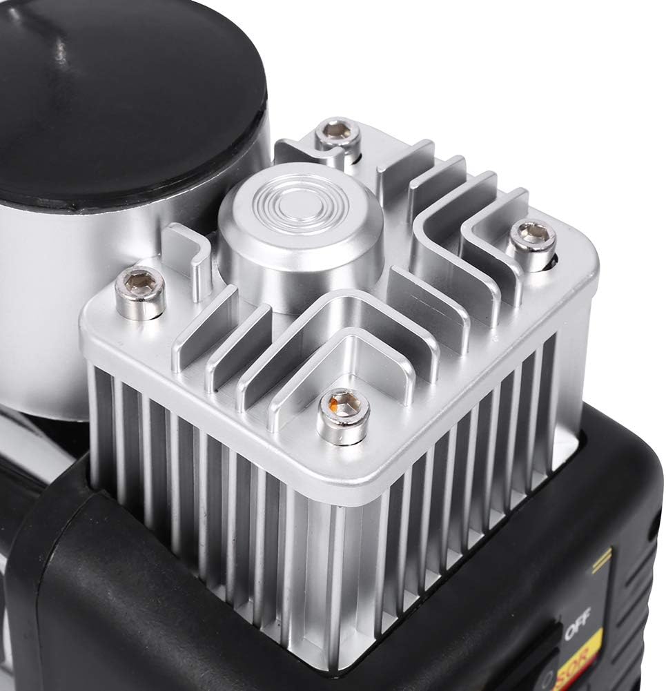 KIMISS Cilindros de inflado de neumáticos con bolsa portátil, mini compresor de aire portátil 150PSI inflador de neumáticos de coche, kit portátil,
