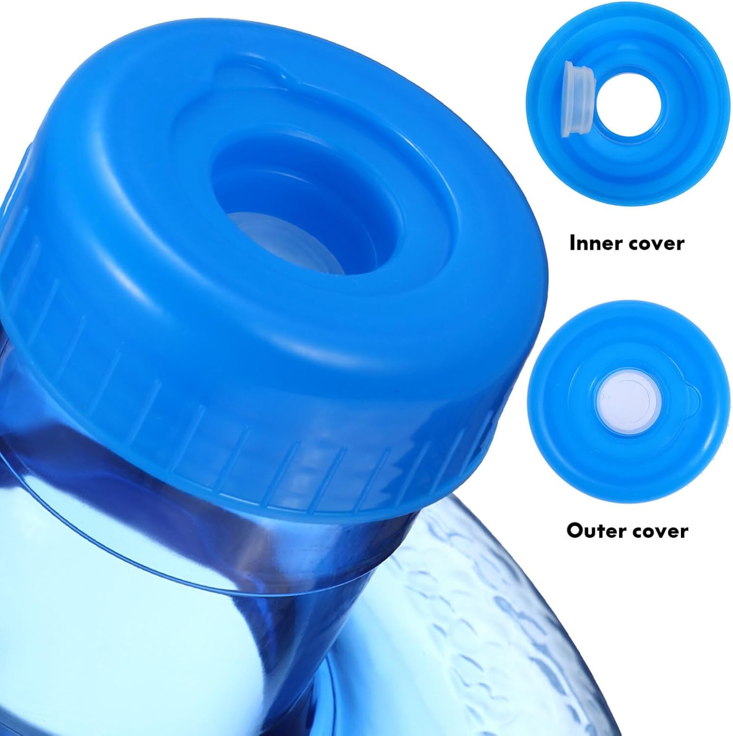 MAGICLULU Contenedor de agua con tapa para acampar, deportes al aire libre, viajes, 1 uds