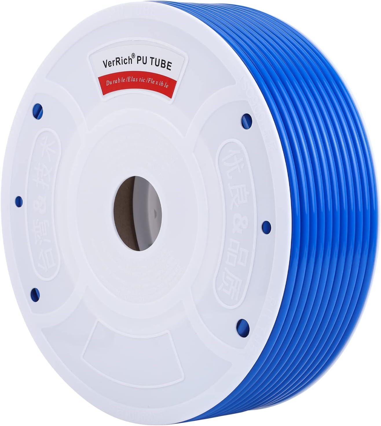 VerRich Manguera de poliuretano para tubería neumática, azul de 0.315 in de diámetro exterior x 0.197 in de diámetro interior de 328.1 ft (328 pies)