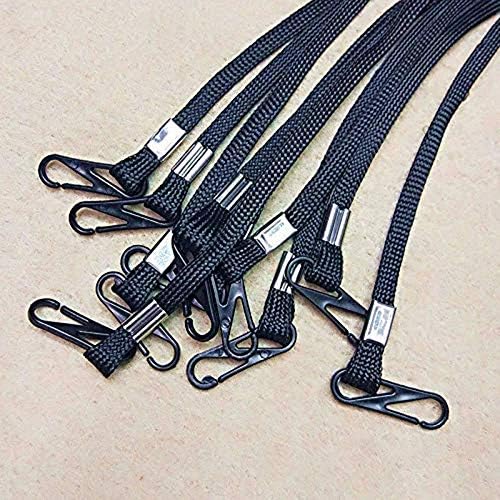 10 piezas de cordón de barbilla para sombrero negro y gris con cierre de cordón ajustable, unisex, extraíble, correa de barbilla con bloqueo de