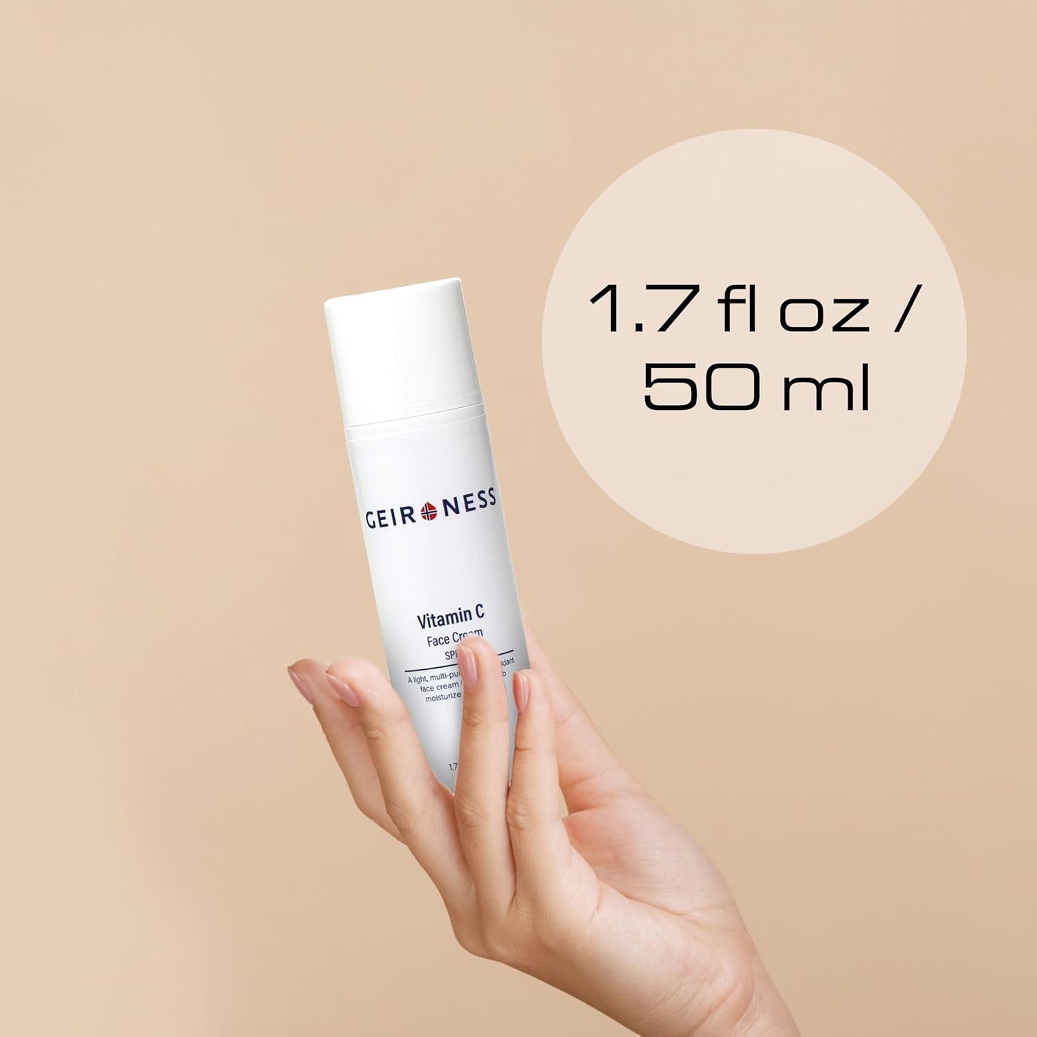 Geir Ness Crema de día con vitamina C – SPF 30 – Crema hidratante de día antienvejecimiento