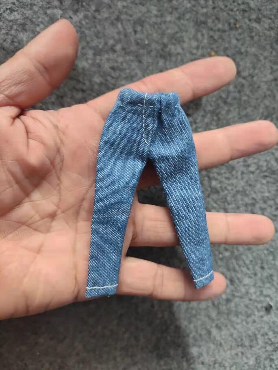 Sudadera con capucha y pantalones vaqueros a escala 112 para cuerpo de 6 pulgadas (sin figura)