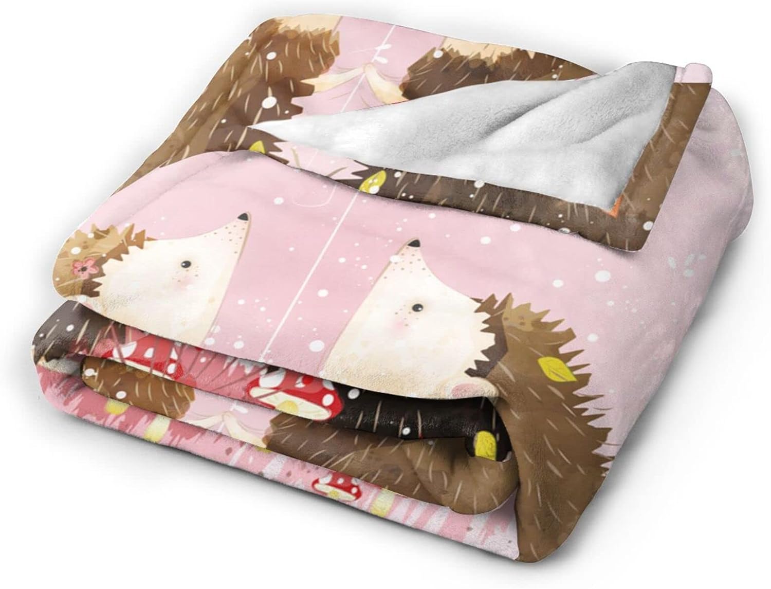 Manta de erizo, bonita manta romántica rosa suave y cálida, manta de cama para niñas, regalos para sofá, dormitorio, sofá, oficina, automóvil, para