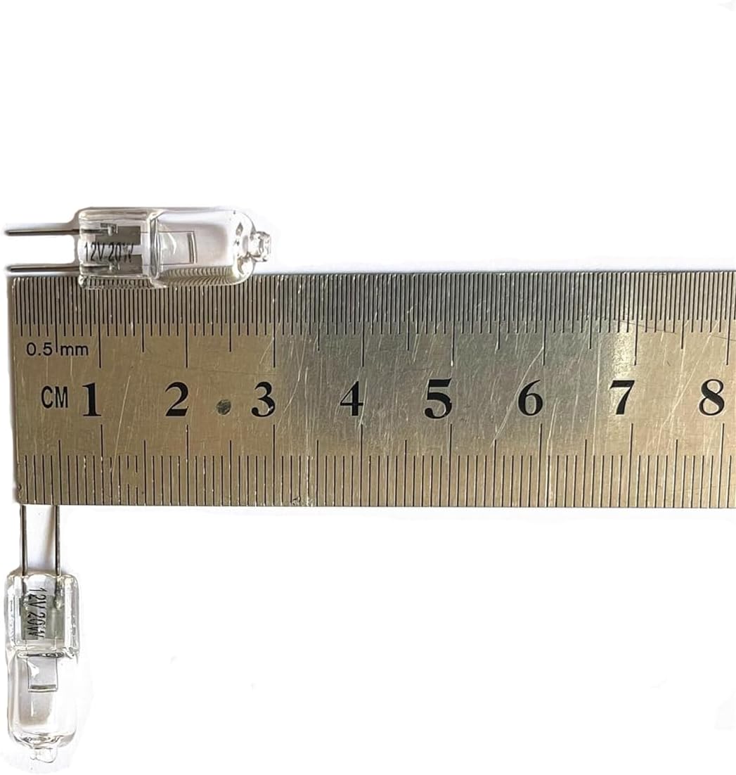 Vstar Q10G4CL12V, G4 12V 20W Bombilla halógena T3 JC tipo luz bi-pin, transparente, base G4 bi-pin bombilla, bombilla halógena (20 W 10 unidades)